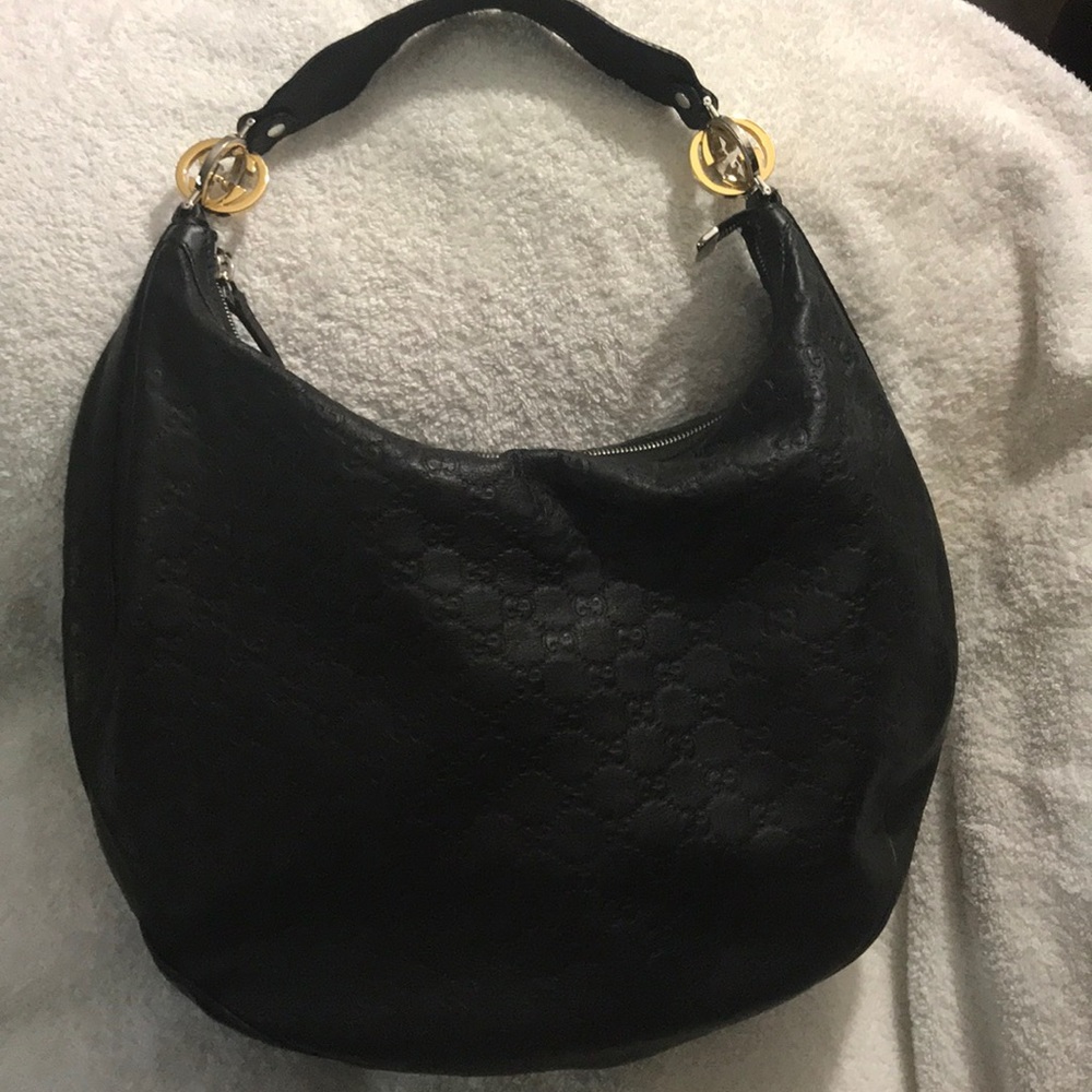 Gucci Guccissima LARGE GG Twins Hobo